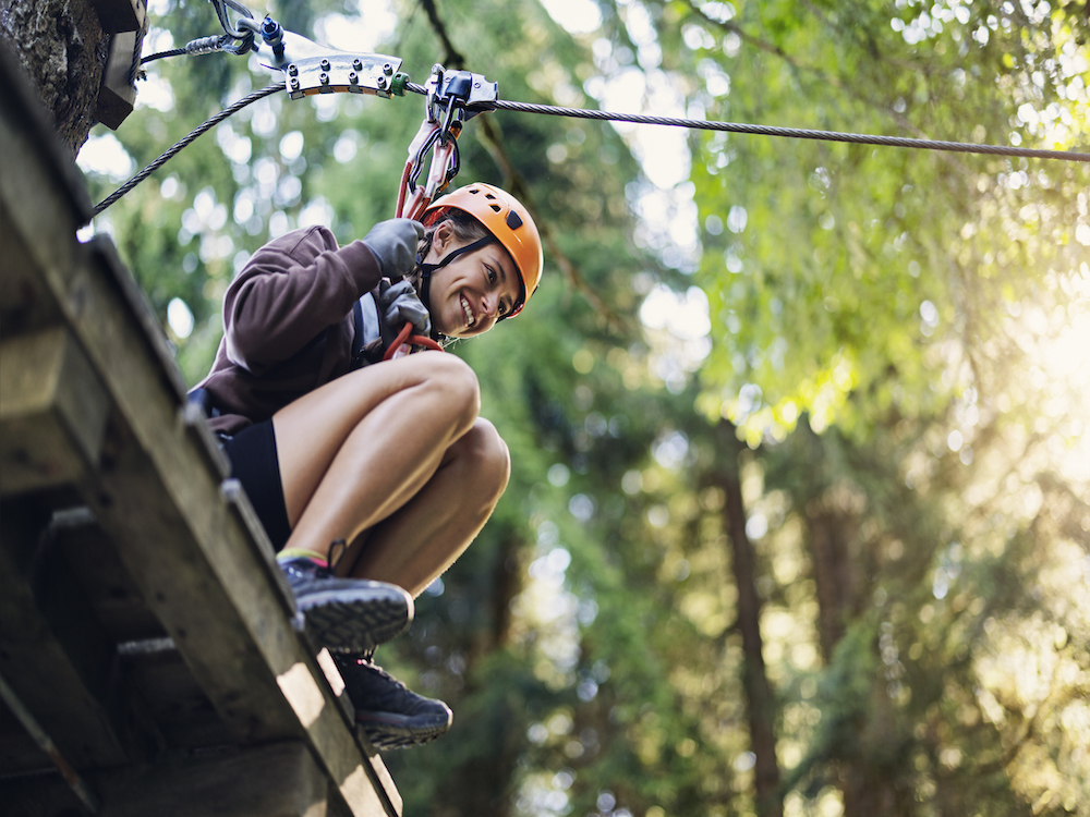 ziplining at olympic park in park city