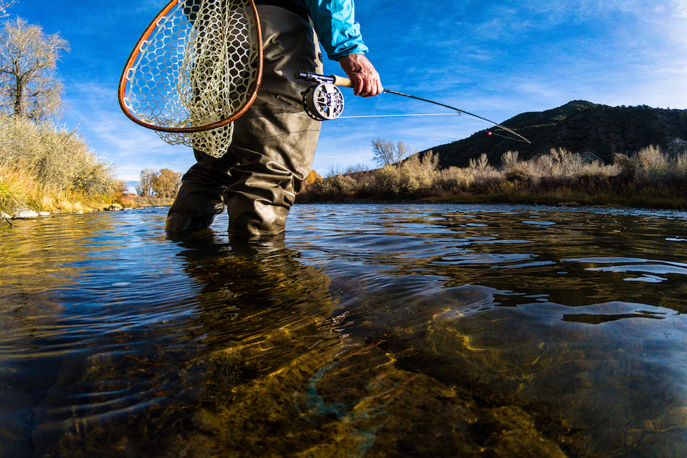 fly fishing in fall in park city